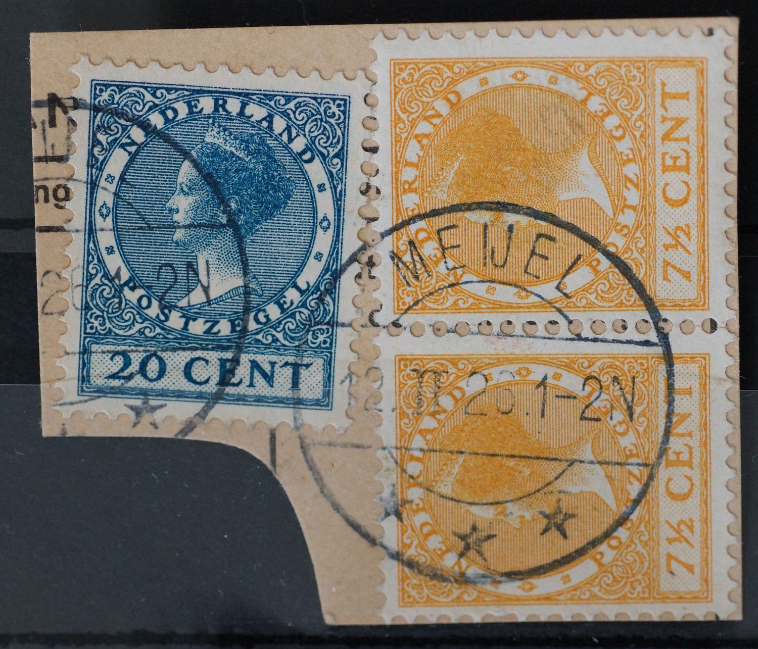 Meijel op NVPH 151 (paar) en NVPH 156