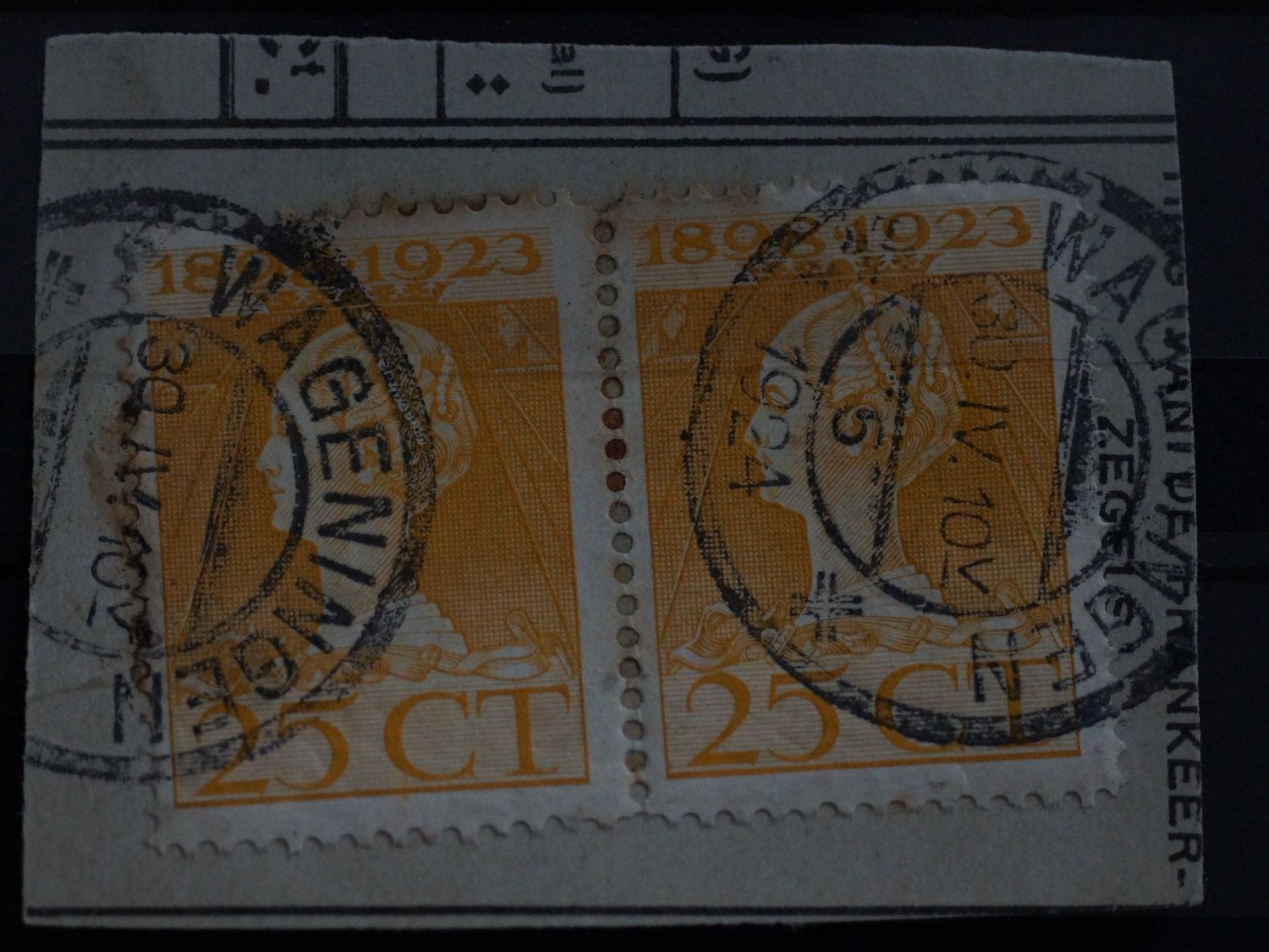 Wageningen 5 op NVPH 126 (paar)