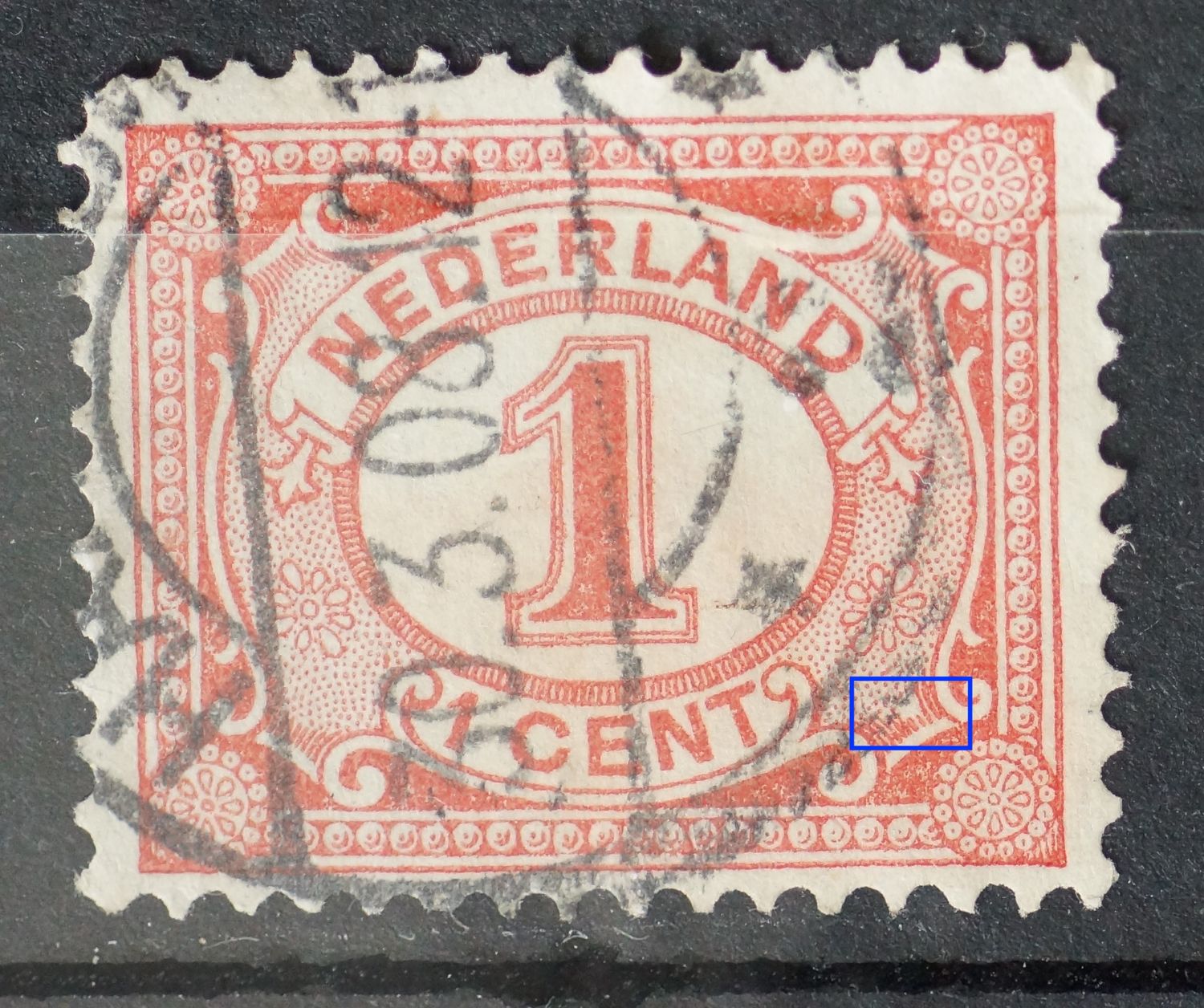 NVPH 51 - witte vlek rechtsonder (51 PM10) NVPH 51 - witte vlek rechtsonder (51 PM10)