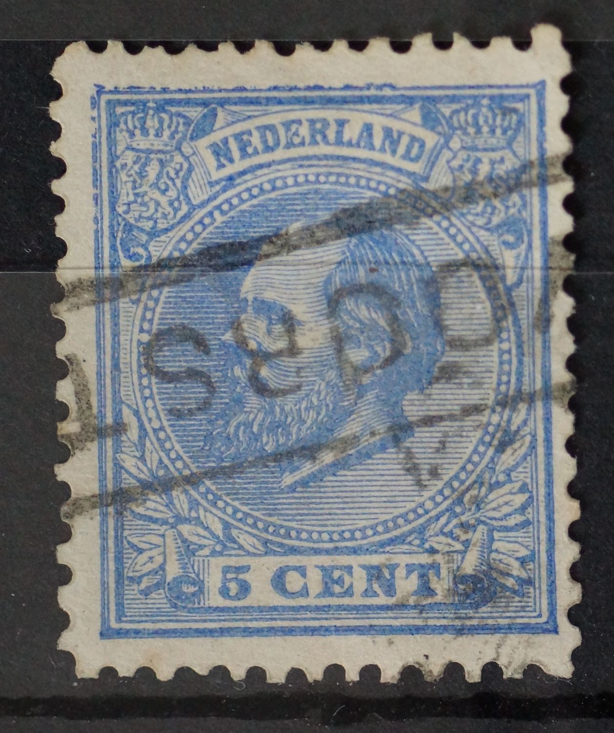 Haltestempel Voorst op NVPH 19
