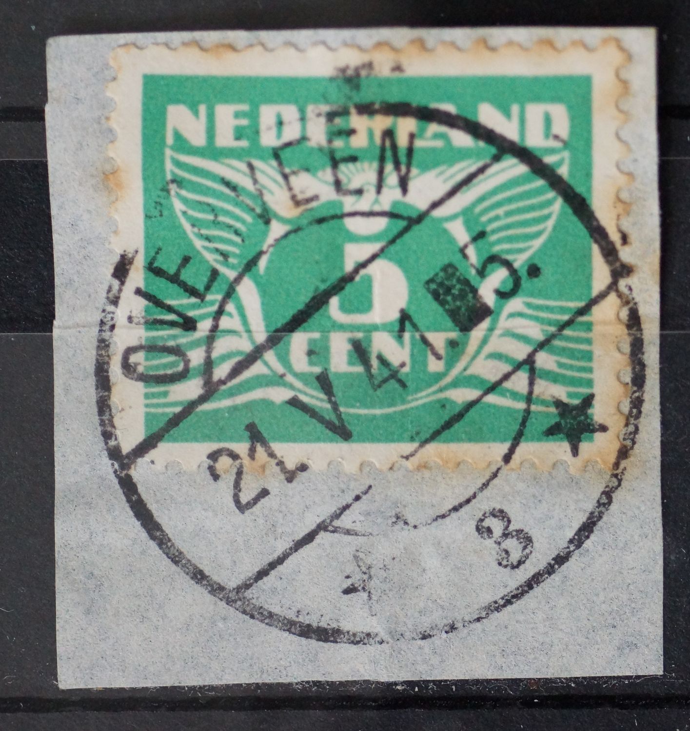 Overveen 3 op NVPH 380 - vrij schaars