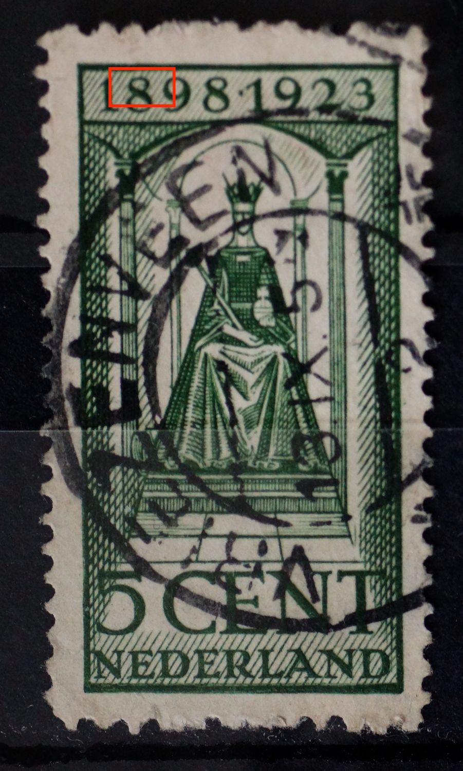 vriezenveen 2 op NVPH 122 - plaatfout