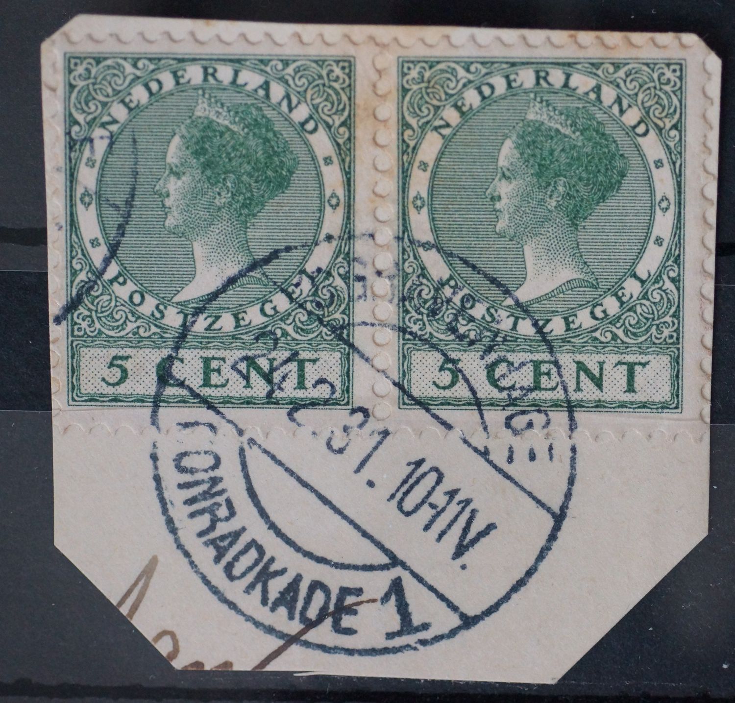 sGravenhage Conradkade 1 op NVPH 177 (paar)