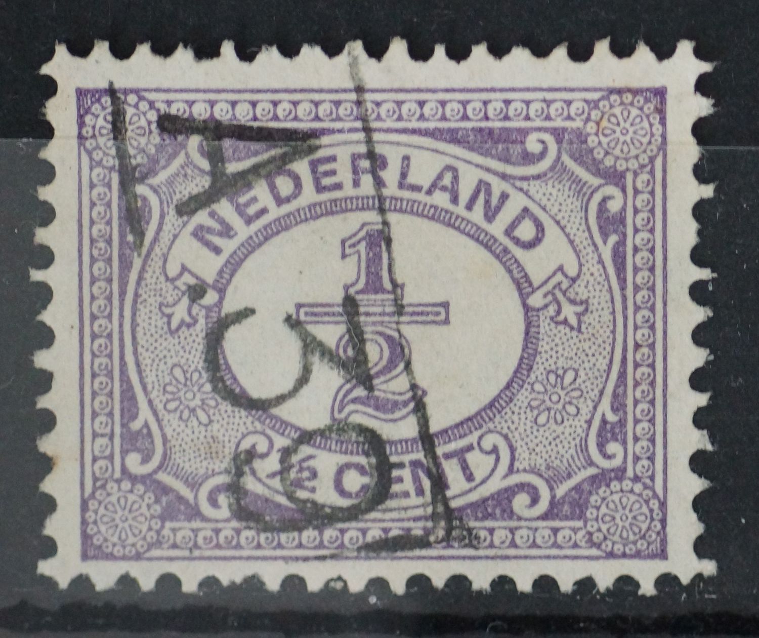 Bestellerstempel A. 39 op NVPH 50