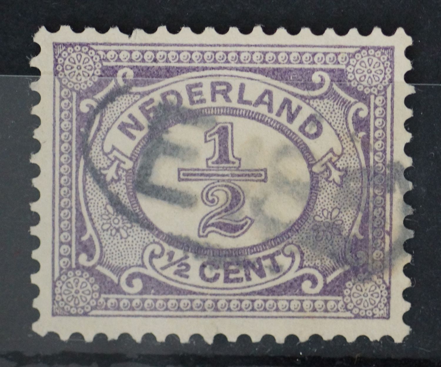 Bestellerstempel E. 85 op NVPH 50