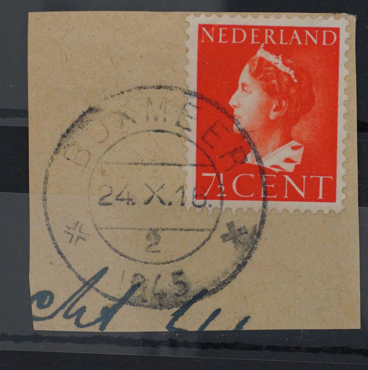 Boxmeer 2 op NVPH 334 - open 4 van 1945