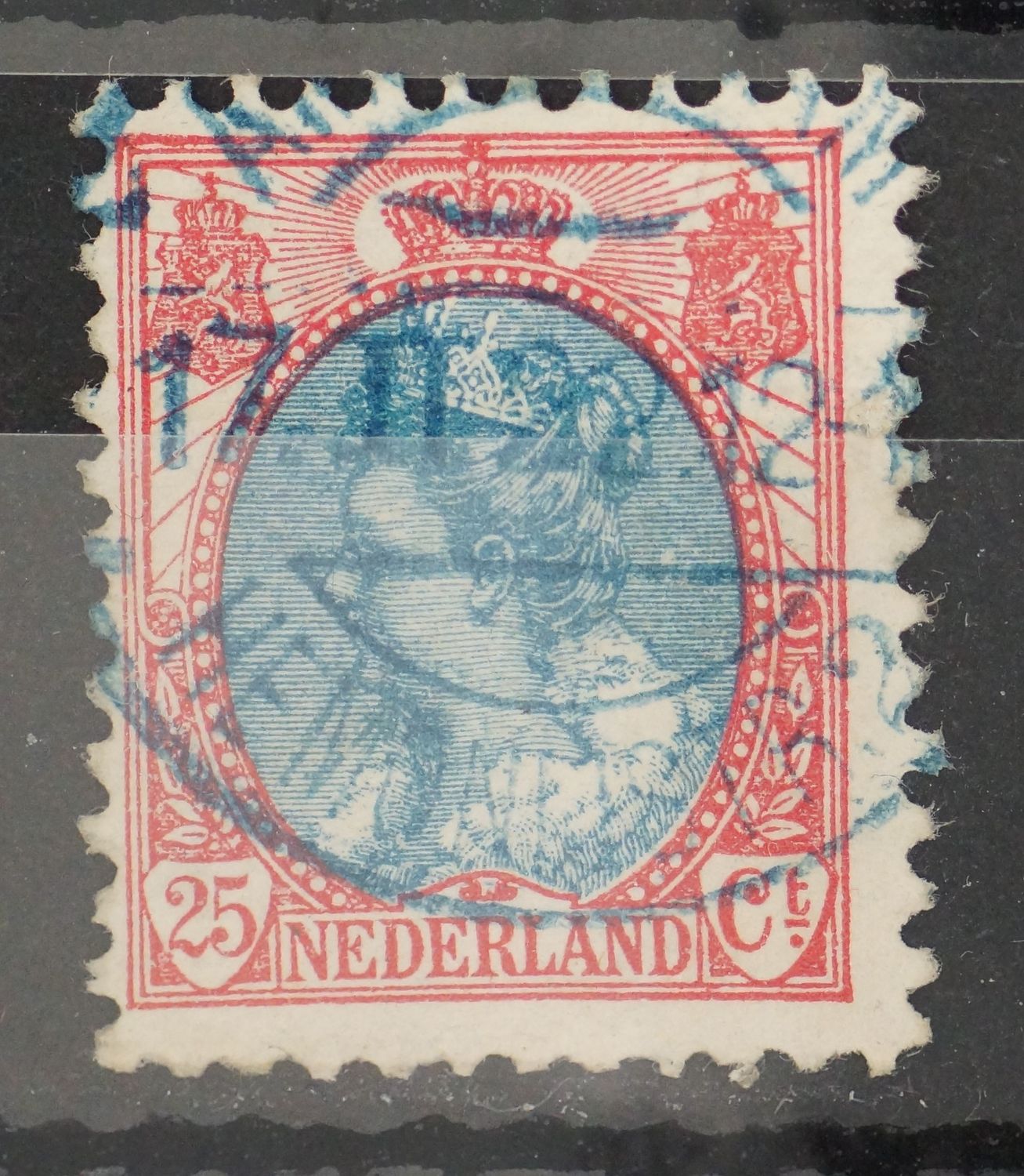 Amsterdam Hemonijstr. 2 (in blauw) opNVPH 71 - vrij schaars