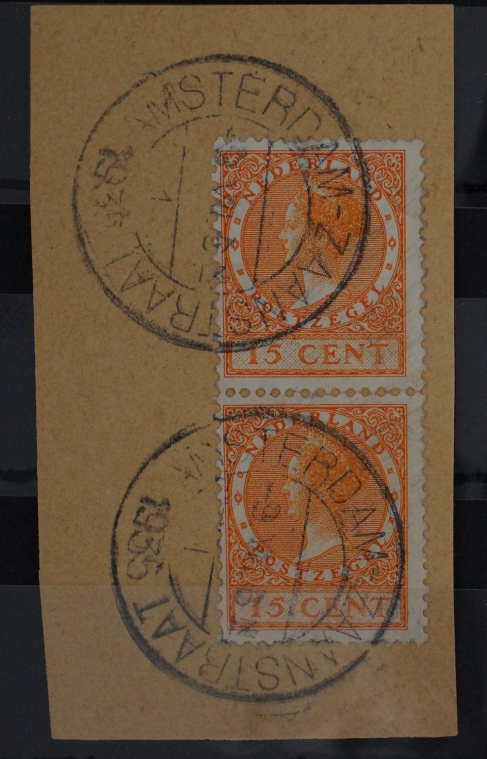Amsterdam-Zaanstraat 1 op NVPH 187 (paar)