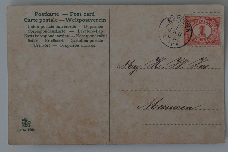 Meeuwen op NVPH 51, op leuke fantasiekaart Meeuwen op NVPH 51, op leuke fantasiekaart