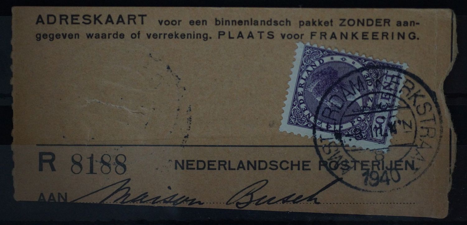 Amsterdam-Kerkstraat 8 op NVPH 194 Amsterdam-Kerkstraat 8 op NVPH 194