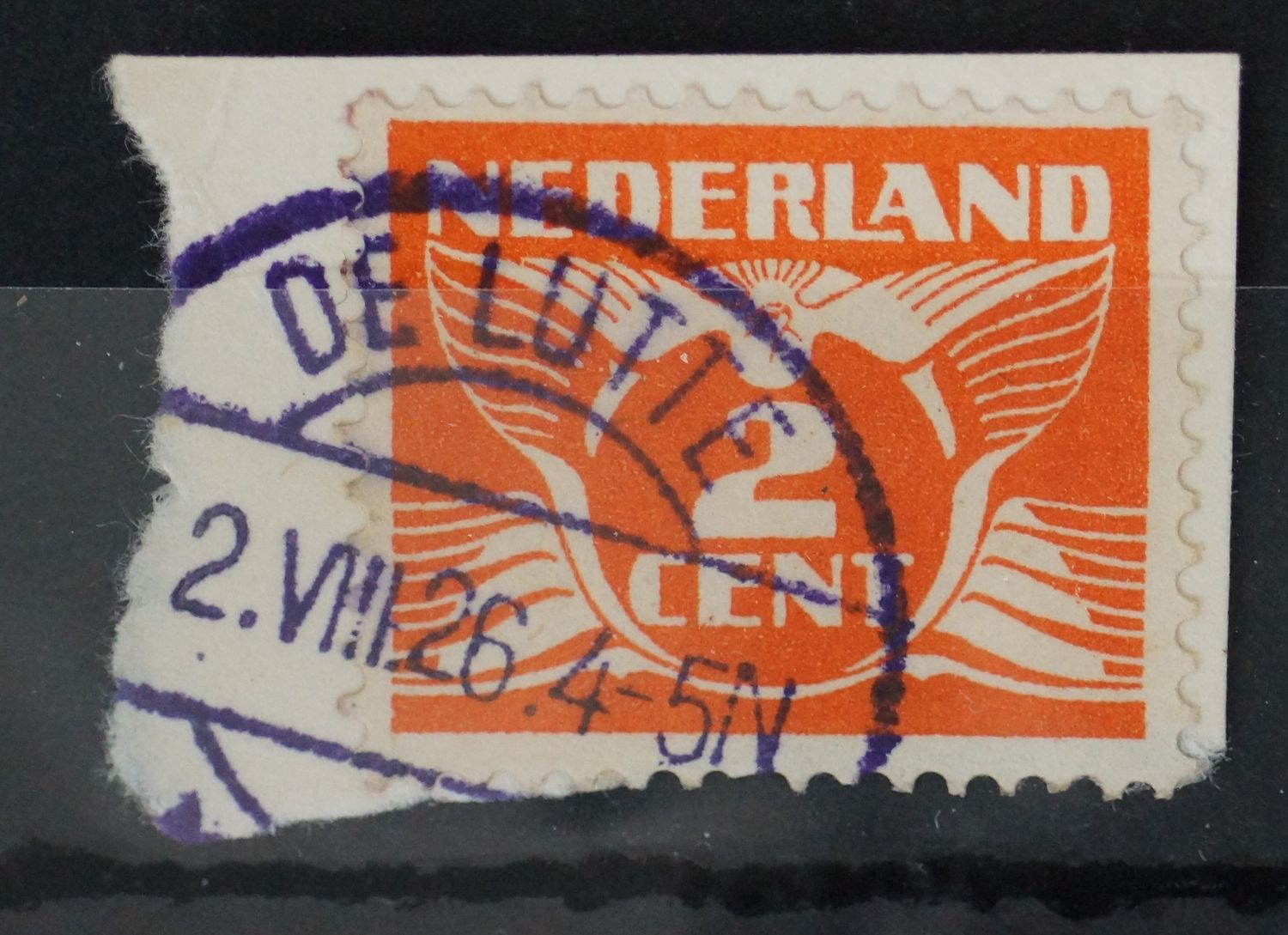 De Lutte (violet) op NVPH 173