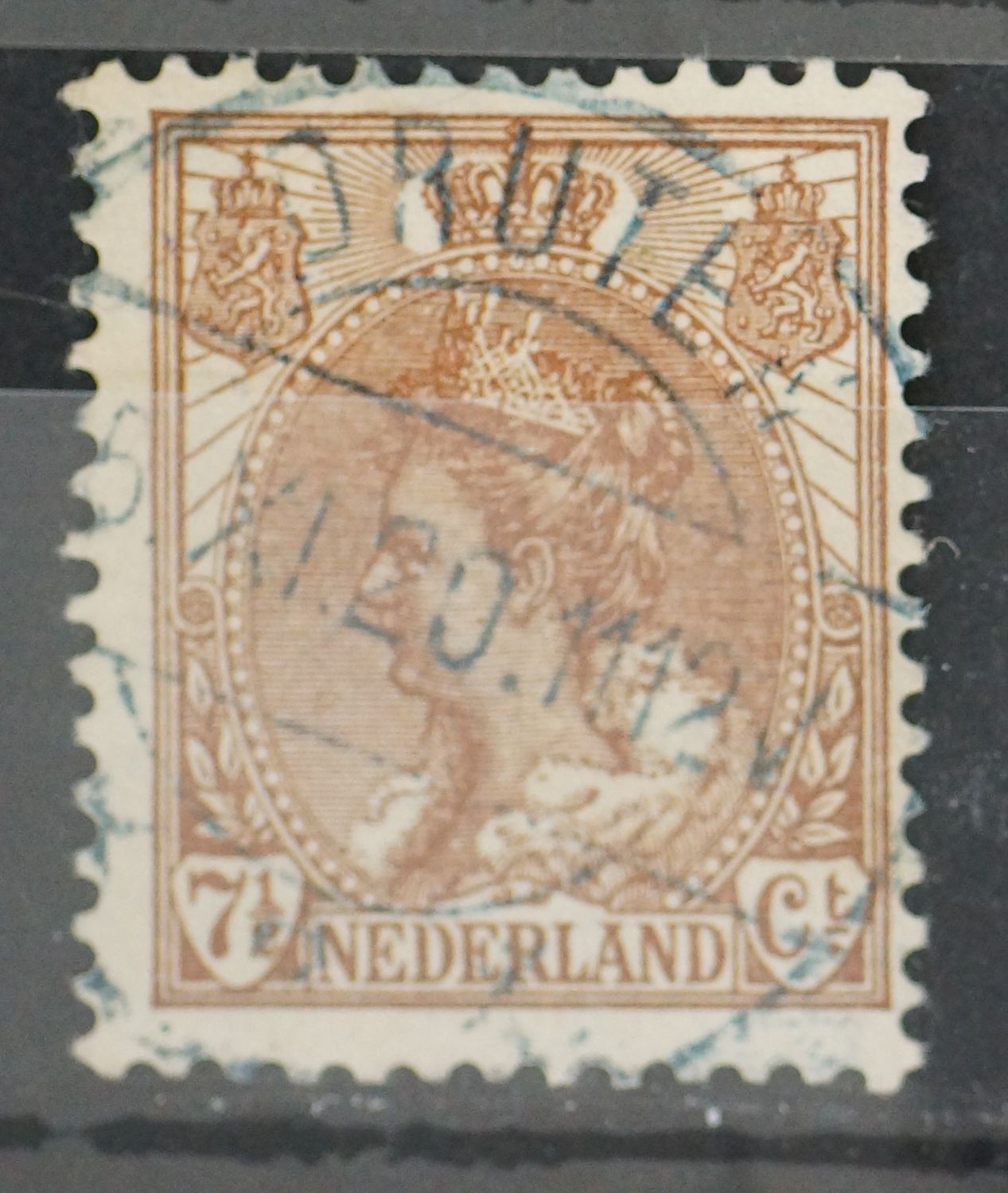 Druten 2 (blauw) op NVPH 61