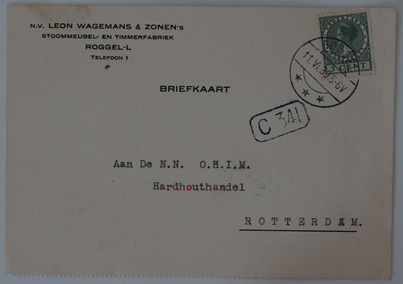 Roggel op NVPH 177 Roggel op NVPH 177