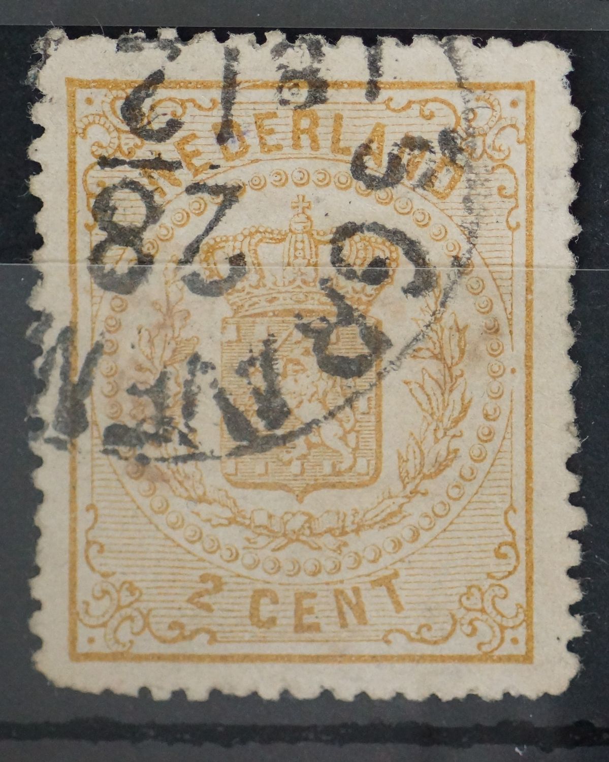 Halfrond franco Den Haag op NVPH 17 (28-12-1870 ?)