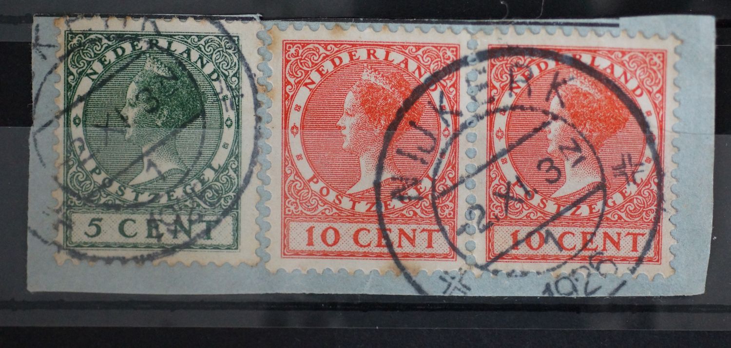 Nijkerk 1 op NVPH 176 en 182 (paar)