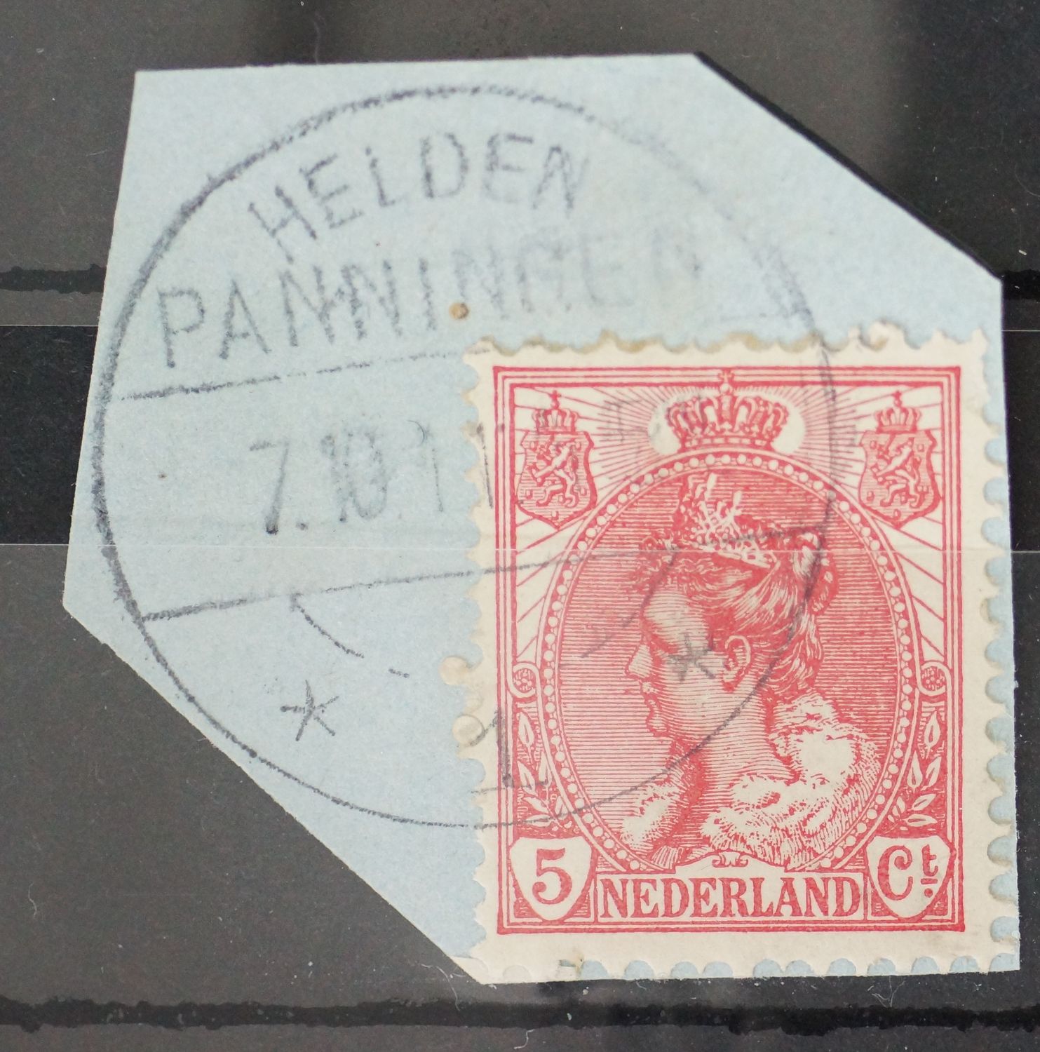 Helden-Panningen 1 op NVPH 60 - vrij schaars