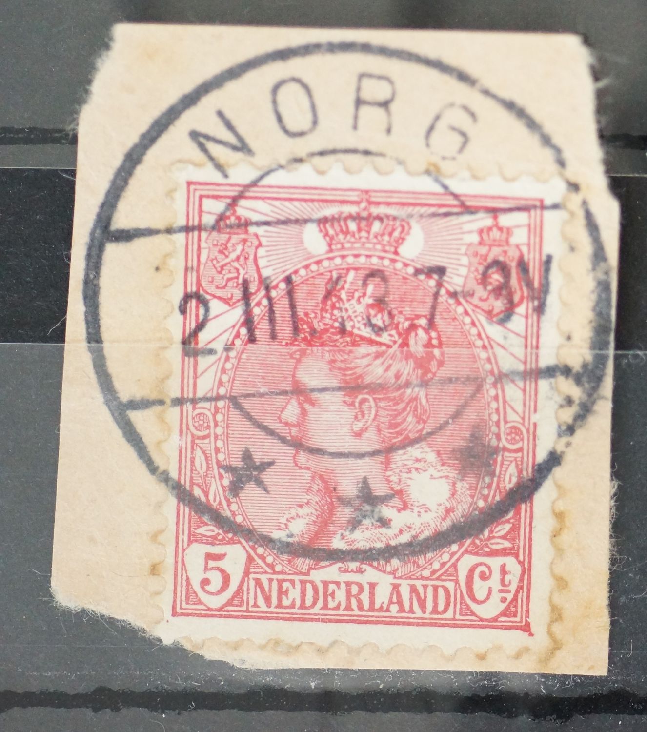 Norg op NVPH 60 - vrij schaars - plaatfout