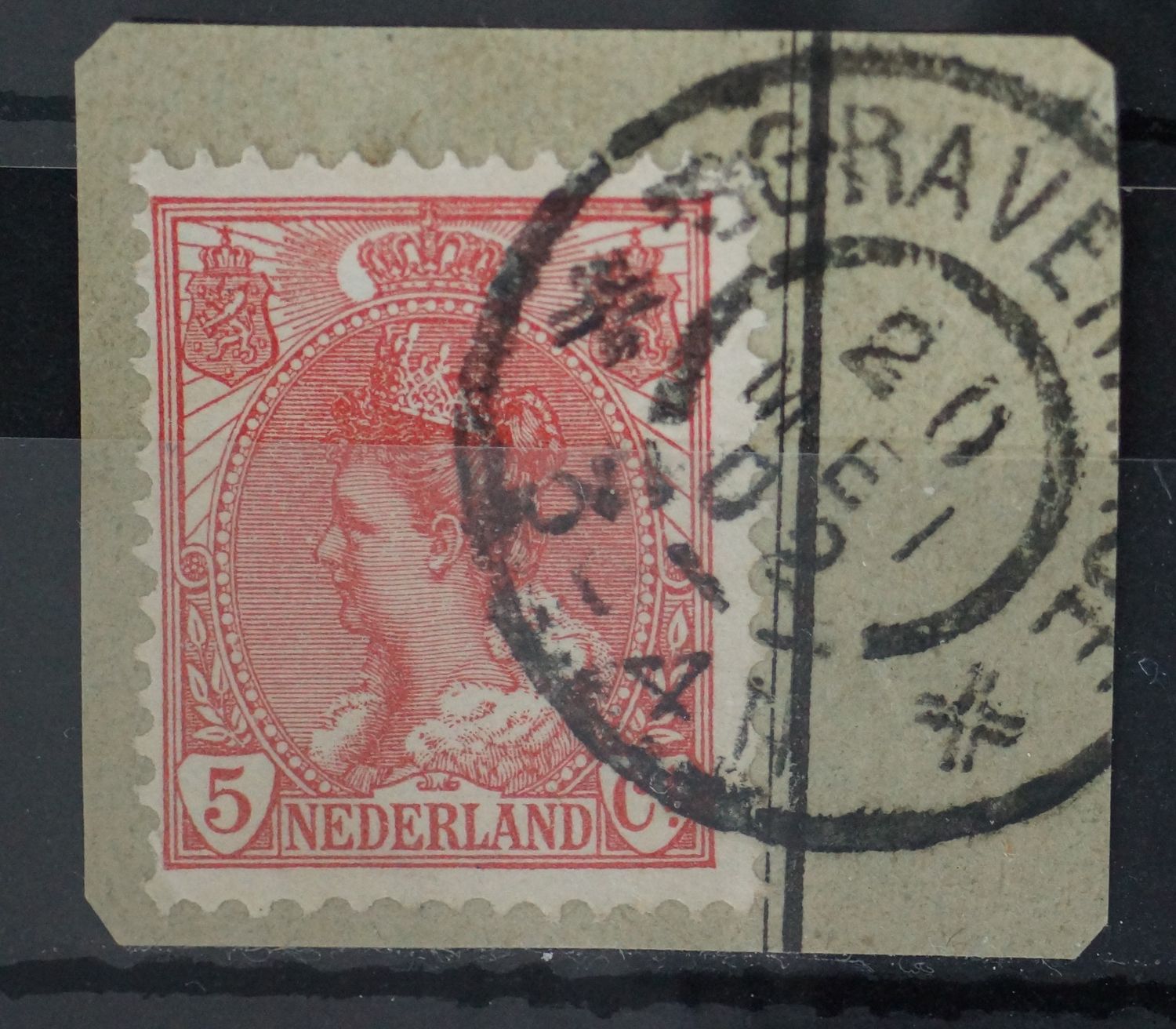 sGravenhage op NVPH 60 - uurkarakters met spatiëring sGravenhage op NVPH 60 - uurkarakters met spatiëring