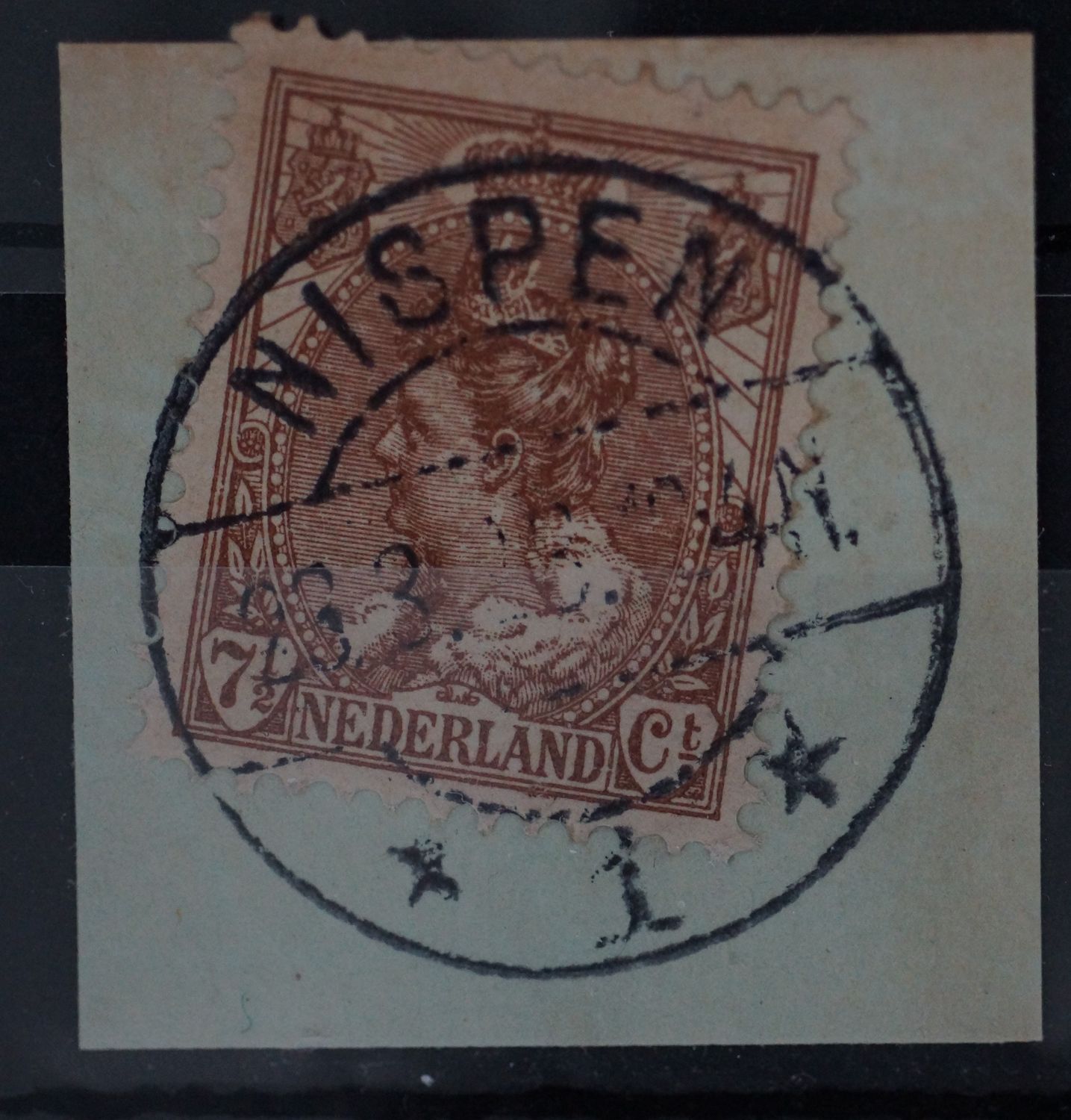 Nispen 1 op NVPH 61 - schaars Nispen 1 op NVPH 61 - schaars