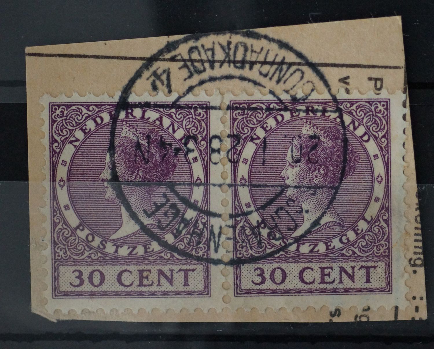 sGravenhage Conradkade 4 op NVPH 194 (paar)