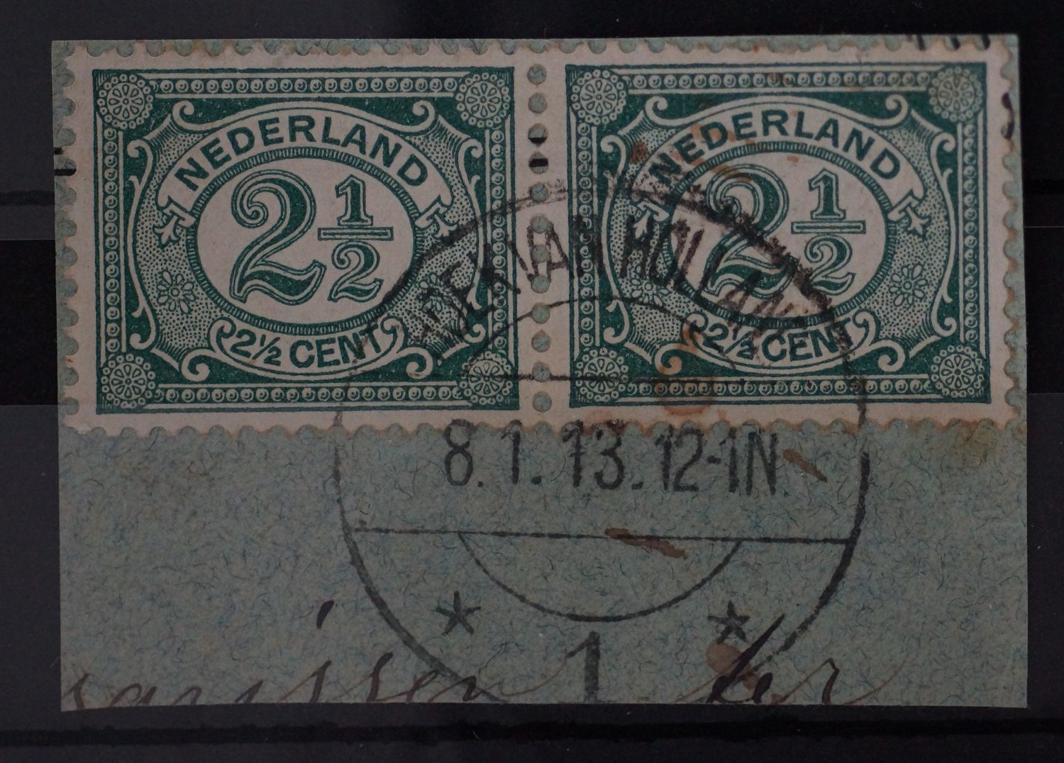 Hoek van Holland 1 op NVPH 55 (paar)