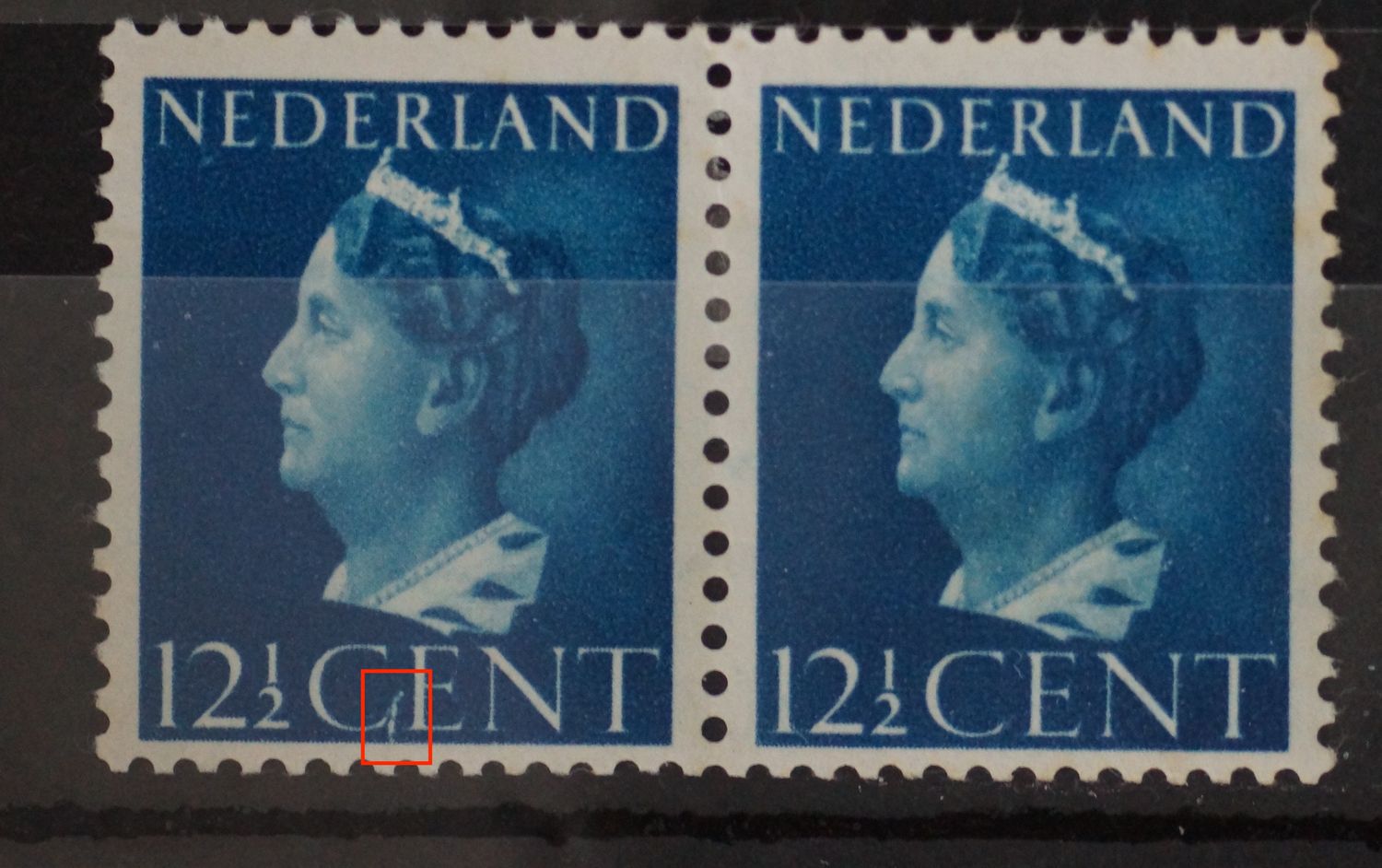 NVPH 336 (paar) - GENT ipv CENT (linker zegel) NVPH 336 (paar) - GENT ipv CENT (linker zegel)