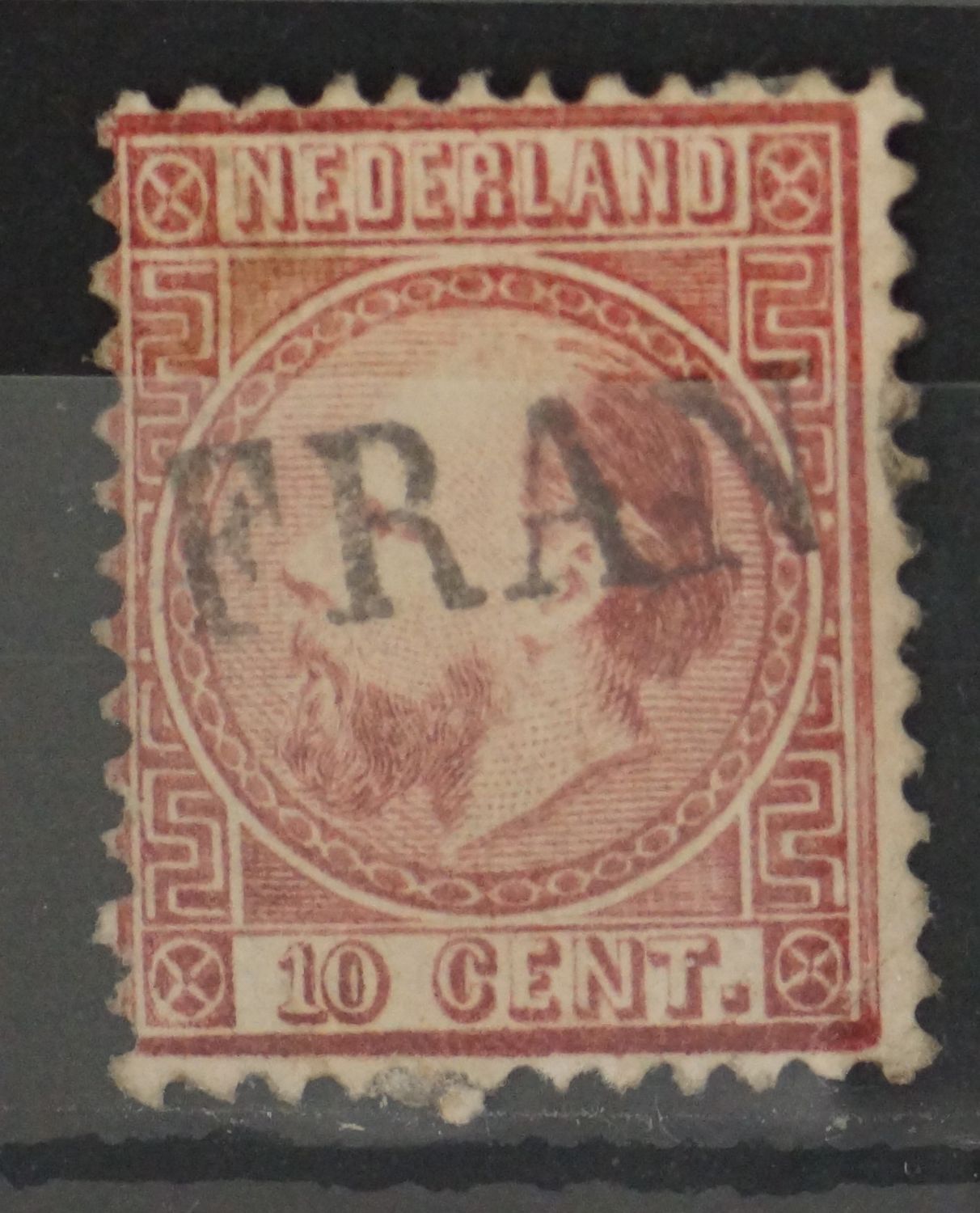 FRANCO zonder omlijsting op NVPH 8 FRANCO zonder omlijsting op NVPH 8