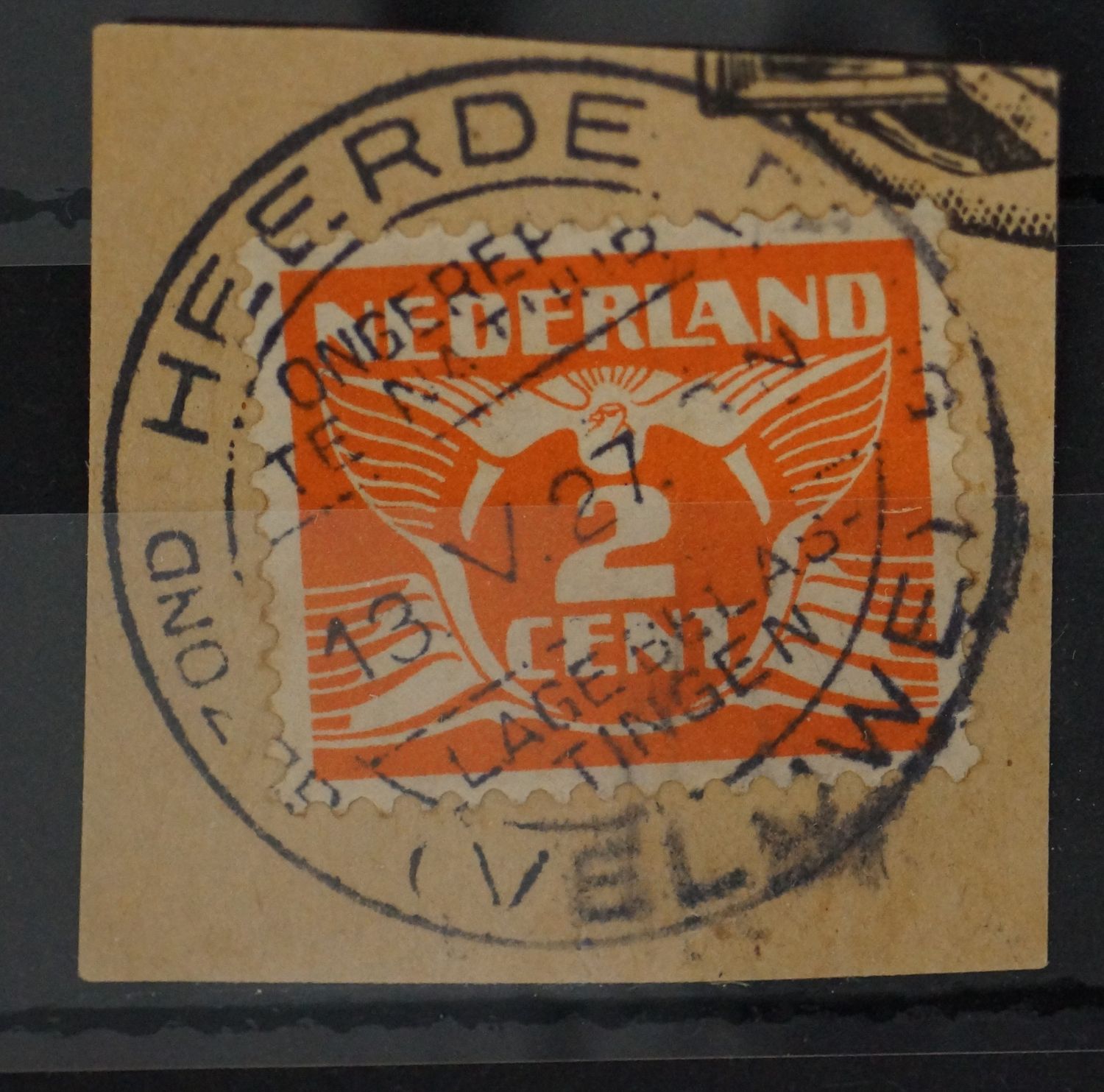 Reclamestempel Heerde (Veluwe) op NVPH 173