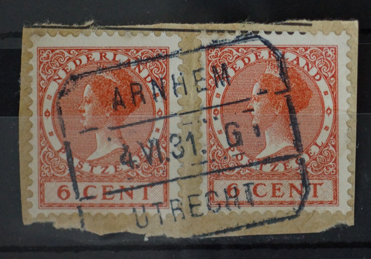 Arnhem - Utrecht G op NVPH 178 (2x)