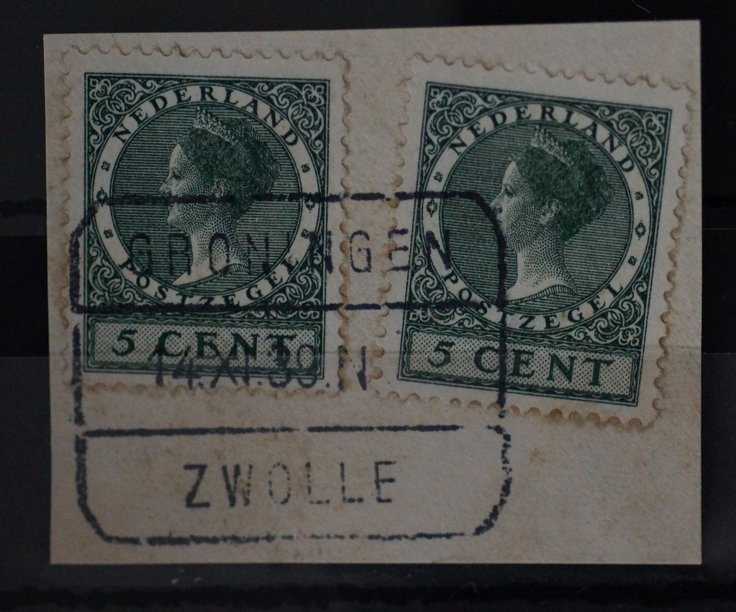 Groningen - Zwolle N op NVPH 177 (2x)