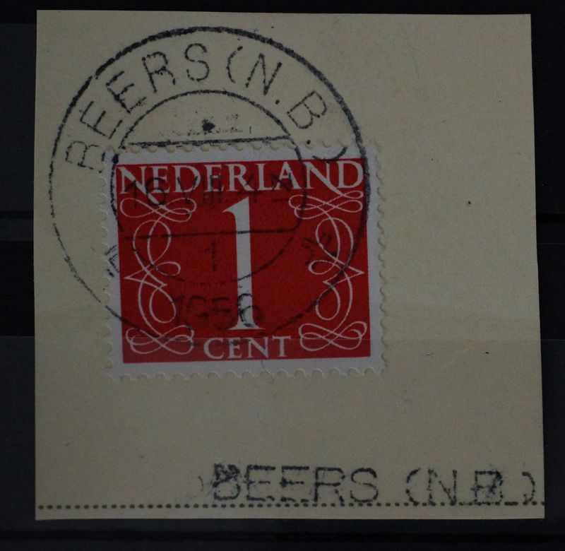 Beers (N.B.) 1 op NVPH 460, tevens kantoornaamstempel