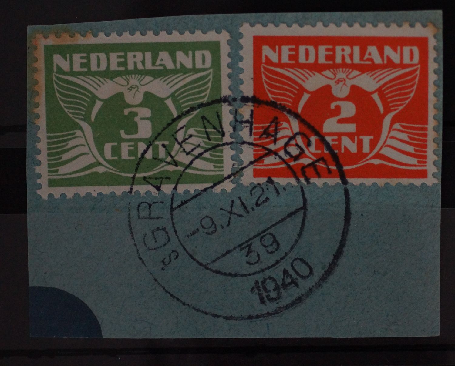 sGravenhage 39 op NVPH 173 en 175