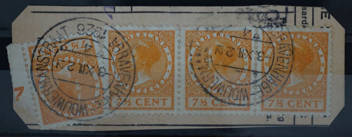 sGravenhage-Wouwermanstraat 4 op NVPH 151 (4x) sGravenhage-Wouwermanstraat 4 op NVPH 151 (4x)