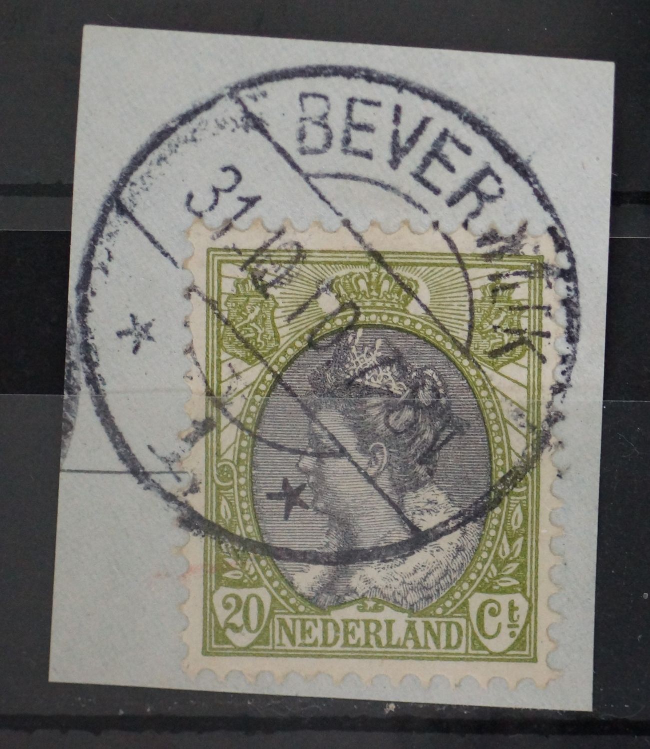 Beverwijk 1 op NVPH 69 - vrij zeldzaam Beverwijk 1 op NVPH 69 - vrij zeldzaam