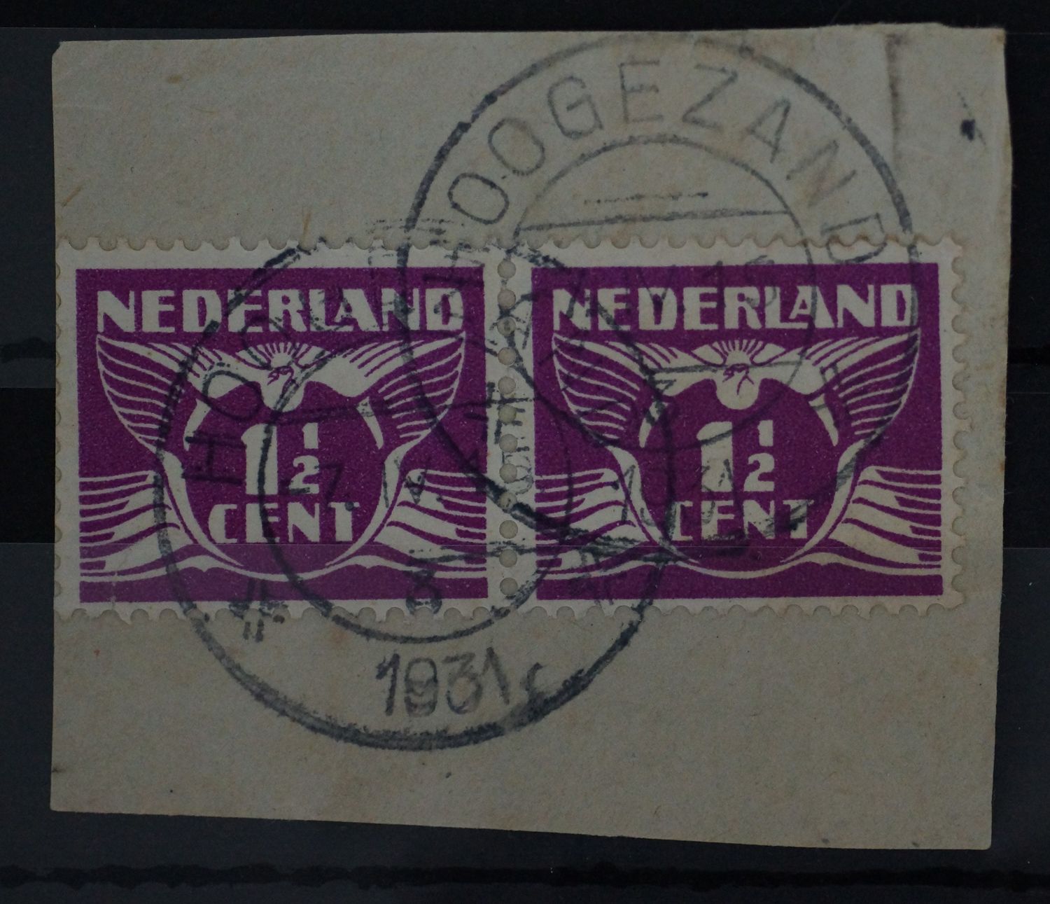 Hoogezand 3 op NVPH 171 (paar)