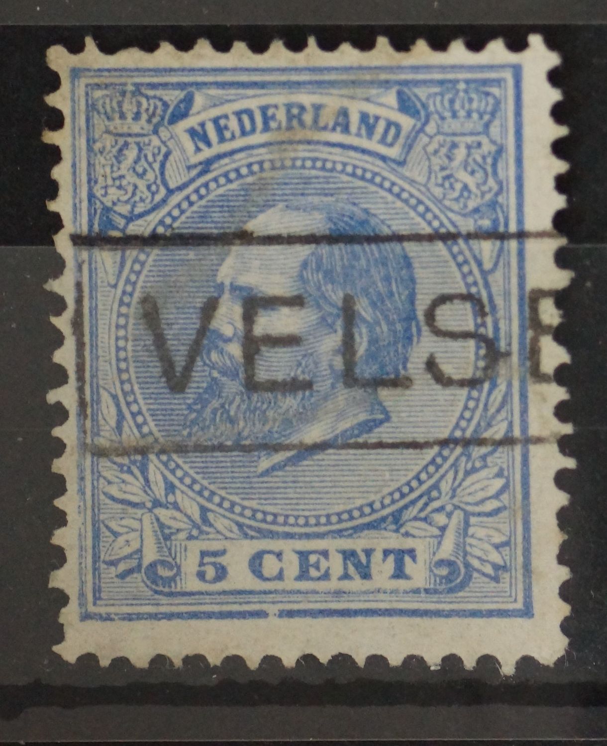 Haltestempel Velsen op NVPH 19