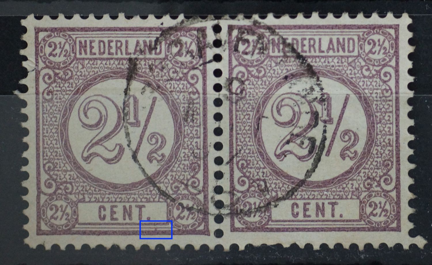 sGravenzande op NVPH 33 (paar) - plaatfout