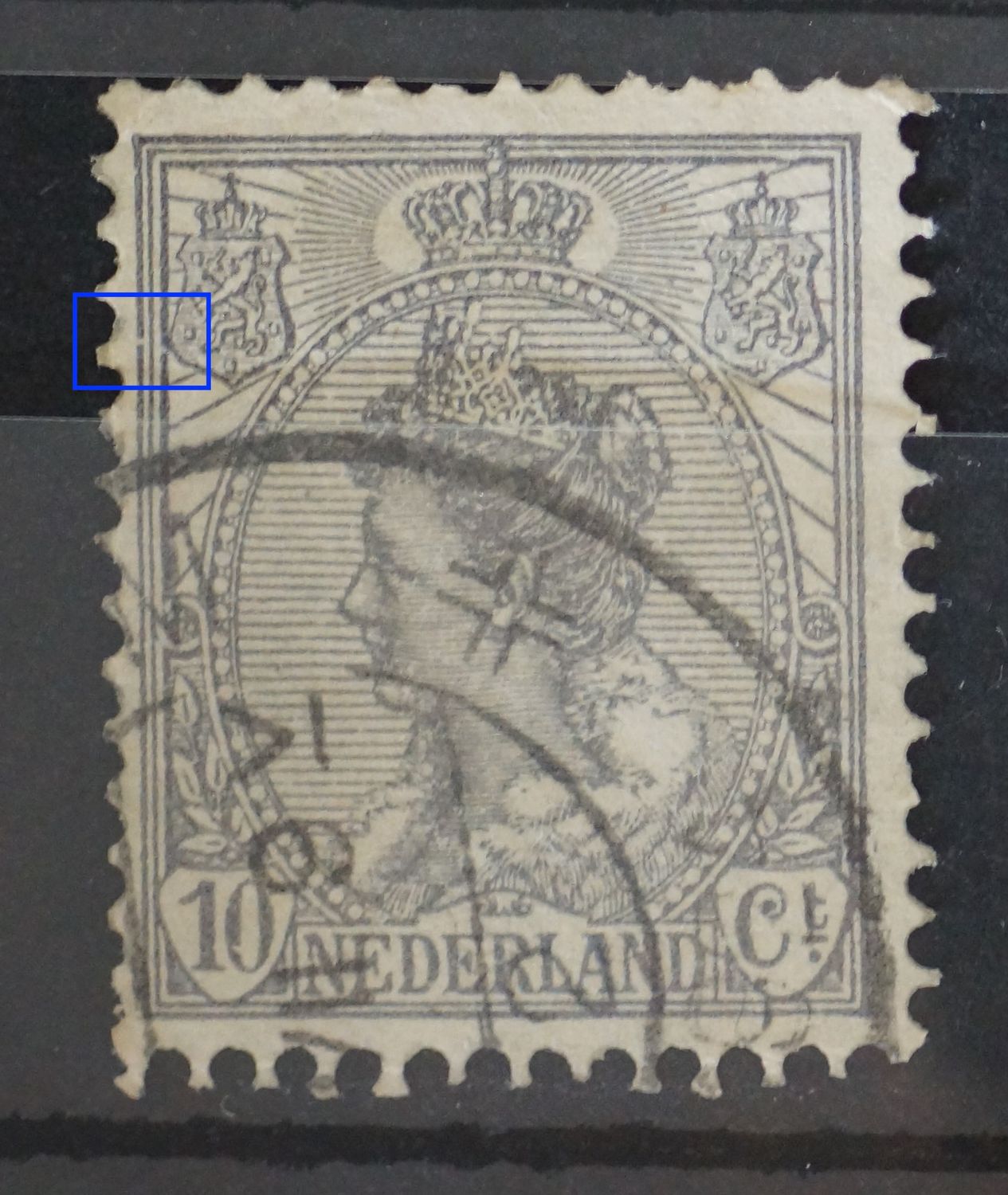 NVPH 81 - o.a. breuk in kaderlijn links NVPH 81 - o.a. breuk in kaderlijn links