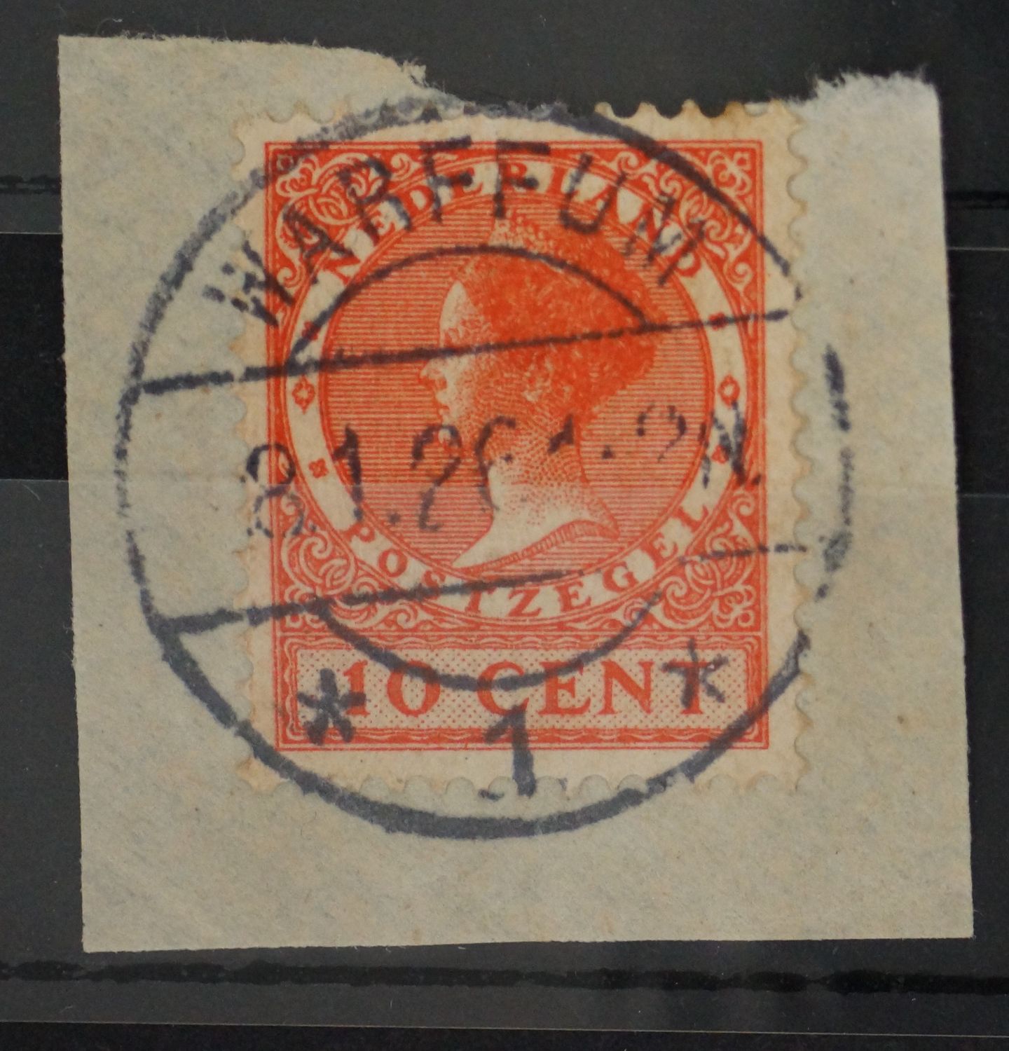 Warffum 1 op NVPH 153 - vrij schaars Warffum 1 op NVPH 153 - vrij schaars