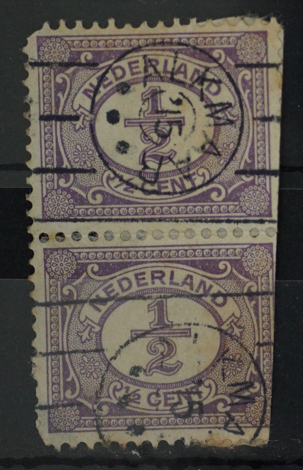Alkmaar '15 op NVPH 50 (paar, fraai)
