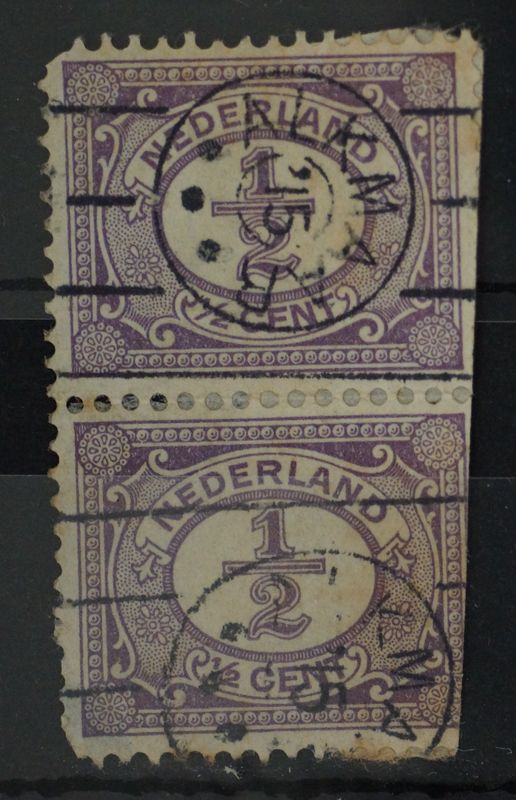 Alkmaar '15 op NVPH 50 (paar, fraai) Alkmaar '15 op NVPH 50 (paar, fraai)