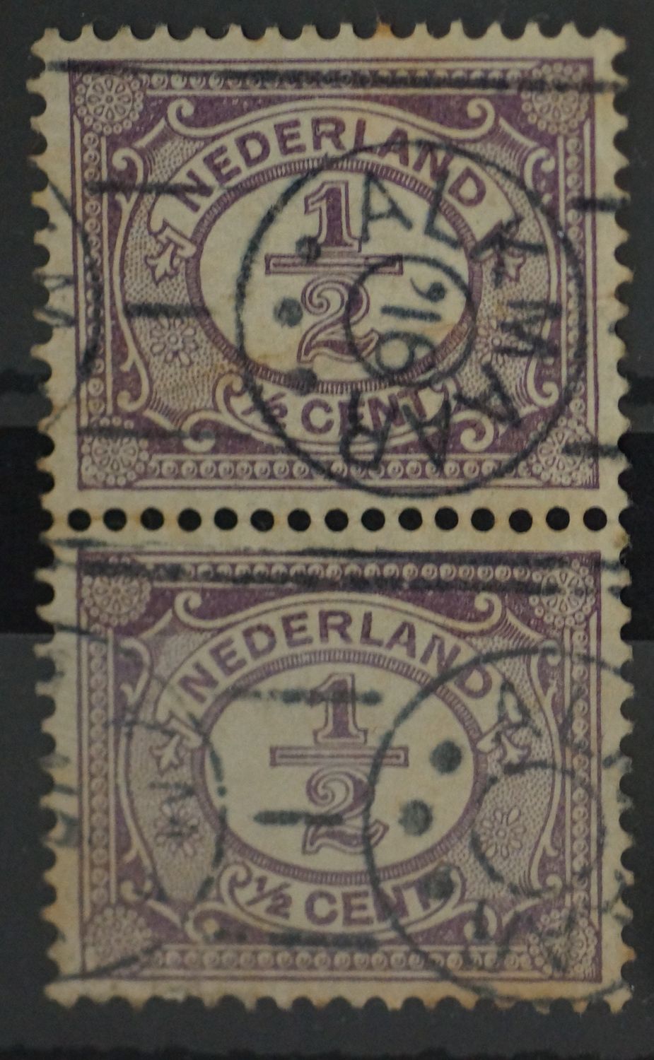 Alkmaar '16 en (z.j.) op NVPH 50 (paar)