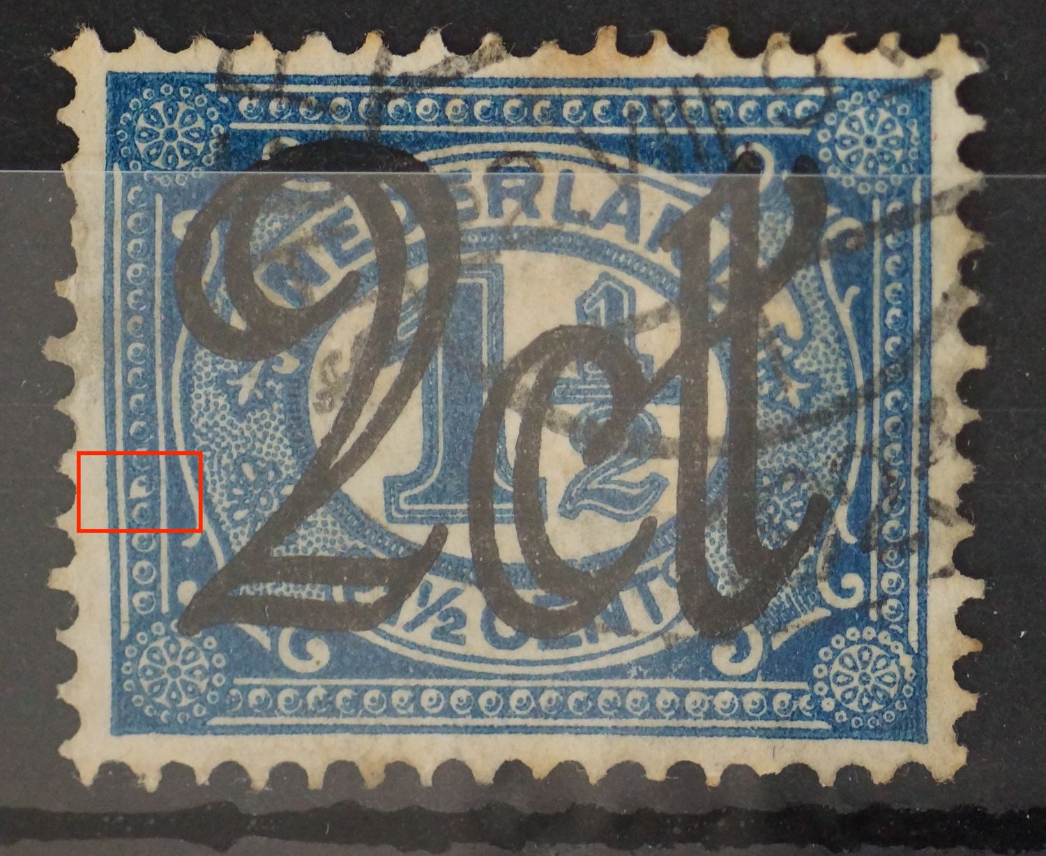 NVPH 115 - vervormde parel links NVPH 115 - vervormde parel links