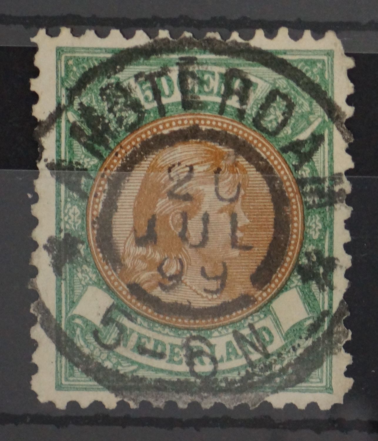 Amsterdam op NVPH 45 (dun plekje)