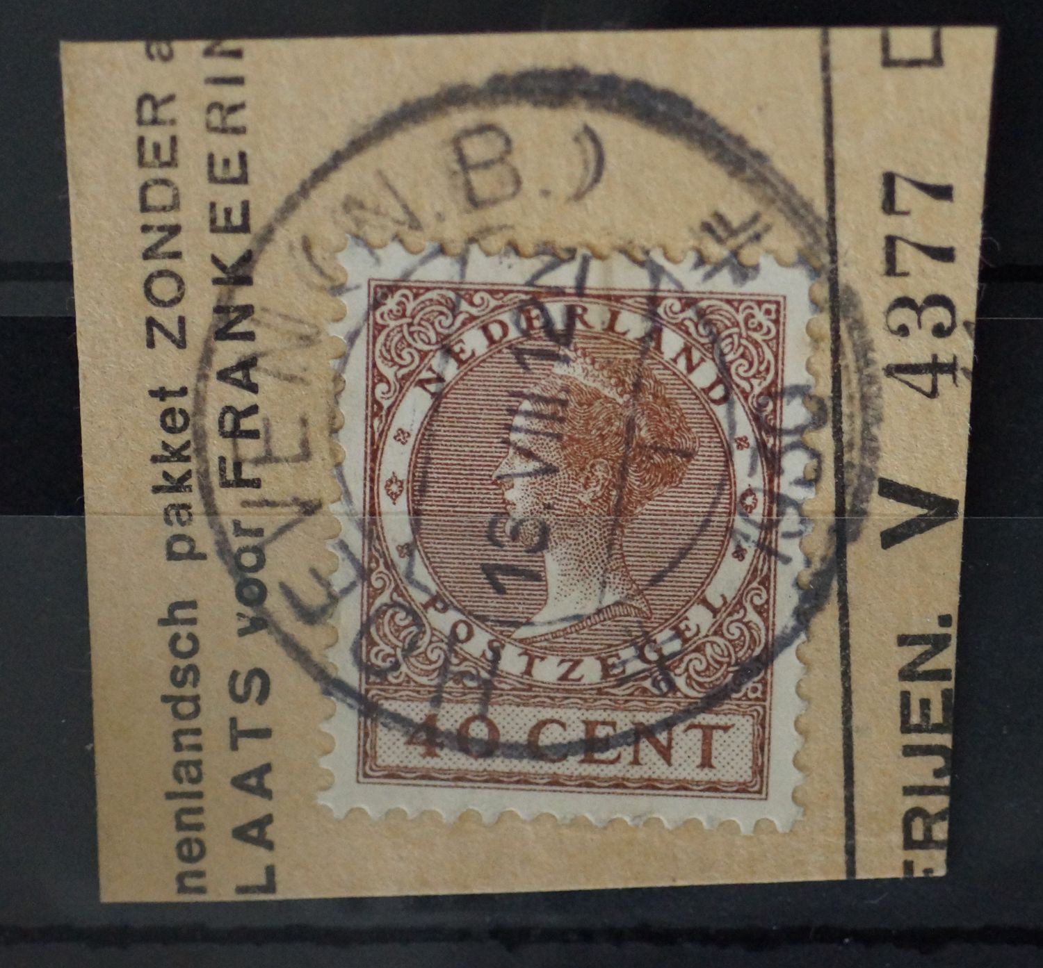 Hoeven (N.B.) 1 op NVPH 196