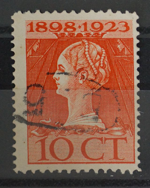 Bestellerstempel B.5 in ovaal op NVPH 124