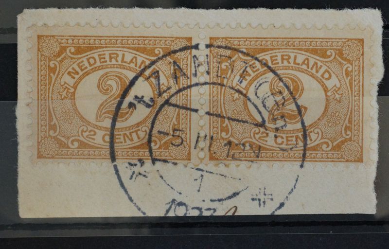 't Zand (Gn.) 1 op NVPH 54 (paar) 't Zand (Gn.) 1 op NVPH 54 (paar)