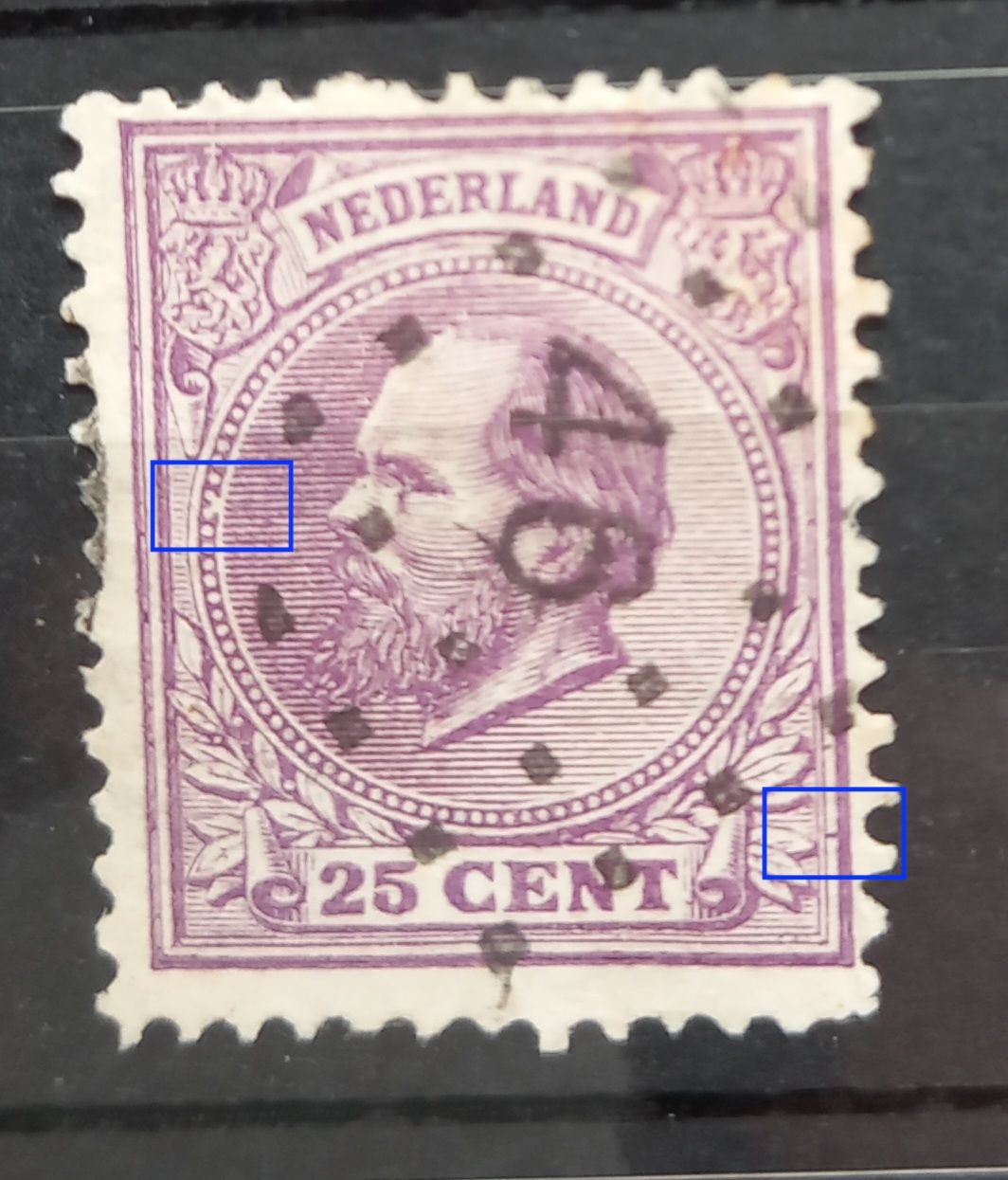 46 (Haarlem) op NVPH 26 - plaatfout 46 (Haarlem) op NVPH 26 - plaatfout