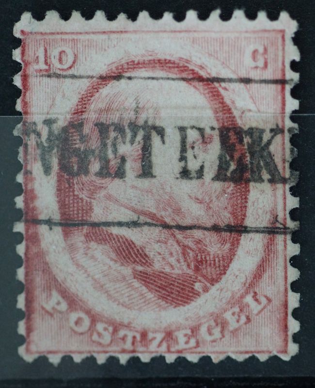 AANGETEEKEND stempel op NVPH 5