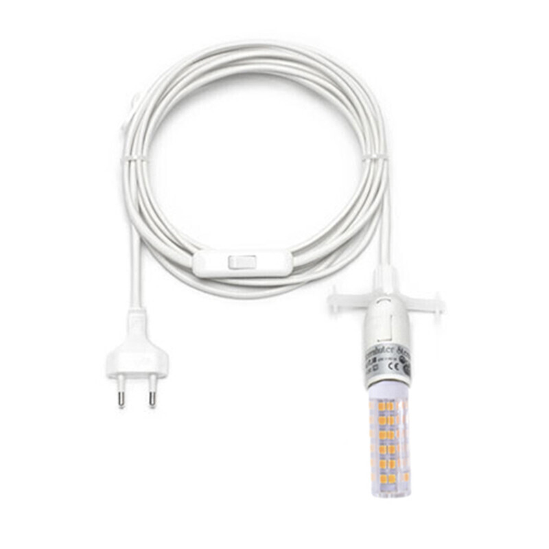 Kabel weiß i4-i8 E14, 4m, mit LED Kabel weiß i4-i8 E14, 4m, mit LED